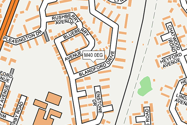 M40 0EG map - OS OpenMap – Local (Ordnance Survey)