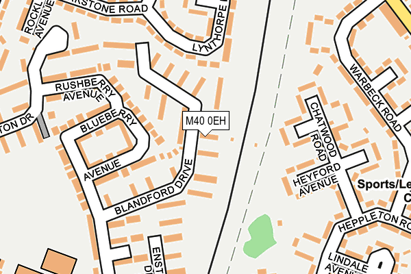 M40 0EH map - OS OpenMap – Local (Ordnance Survey)