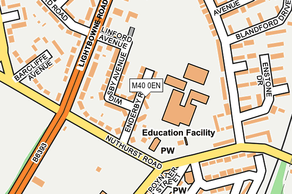 M40 0EN map - OS OpenMap – Local (Ordnance Survey)