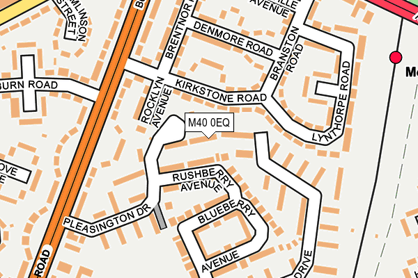 M40 0EQ map - OS OpenMap – Local (Ordnance Survey)