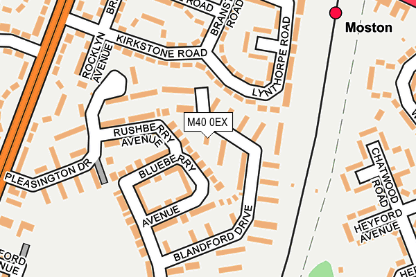 M40 0EX map - OS OpenMap – Local (Ordnance Survey)