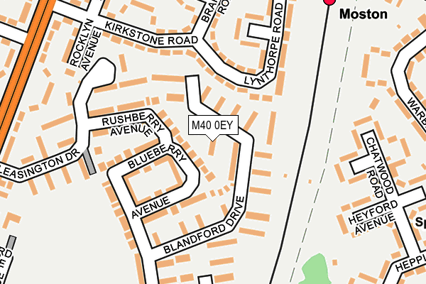 M40 0EY map - OS OpenMap – Local (Ordnance Survey)