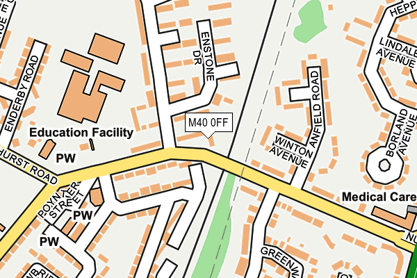 M40 0FF map - OS OpenMap – Local (Ordnance Survey)