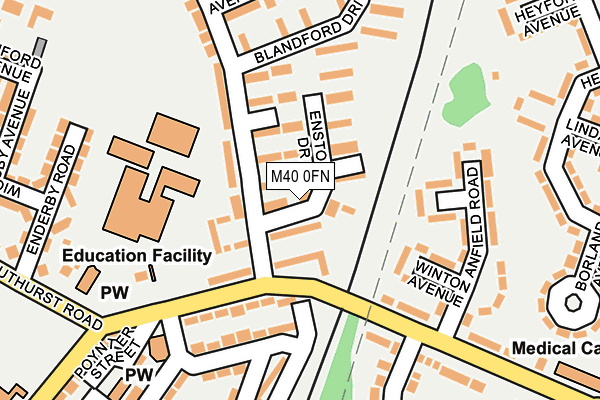 M40 0FN map - OS OpenMap – Local (Ordnance Survey)