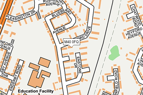 M40 0FQ map - OS OpenMap – Local (Ordnance Survey)