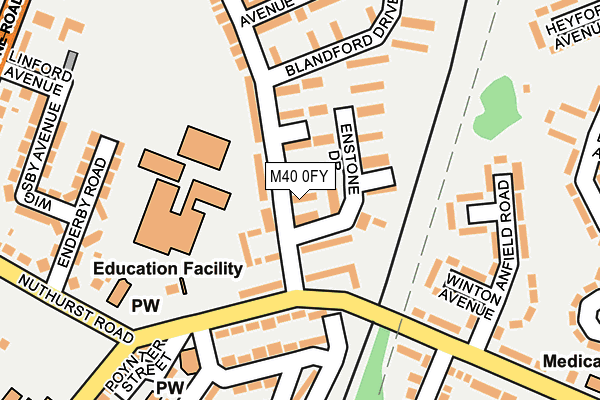 M40 0FY map - OS OpenMap – Local (Ordnance Survey)