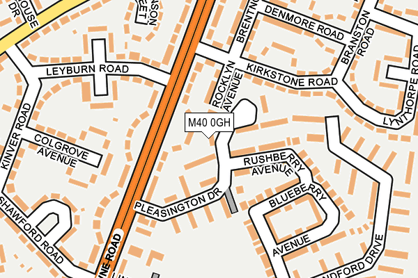 M40 0GH map - OS OpenMap – Local (Ordnance Survey)