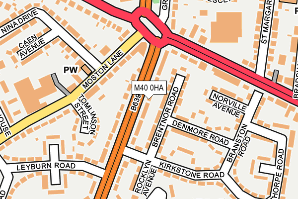 M40 0HA map - OS OpenMap – Local (Ordnance Survey)