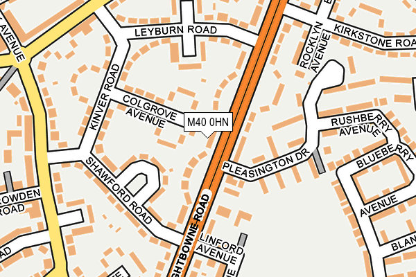 M40 0HN map - OS OpenMap – Local (Ordnance Survey)