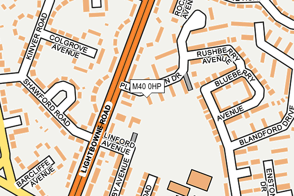 M40 0HP map - OS OpenMap – Local (Ordnance Survey)