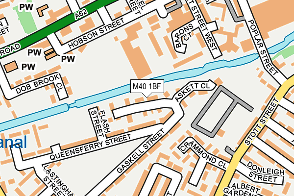 M40 1BF map - OS OpenMap – Local (Ordnance Survey)