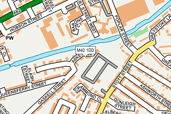 M40 1DD map - OS OpenMap – Local (Ordnance Survey)