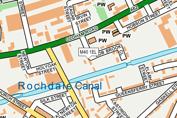 M40 1EL map - OS OpenMap – Local (Ordnance Survey)