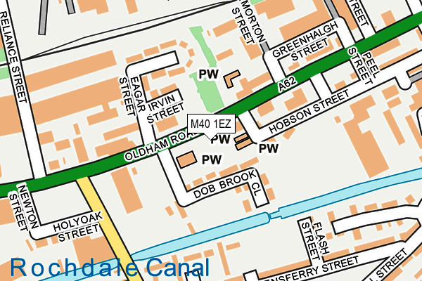 M40 1EZ map - OS OpenMap – Local (Ordnance Survey)