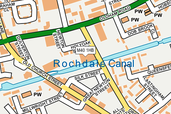 M40 1HB map - OS OpenMap – Local (Ordnance Survey)