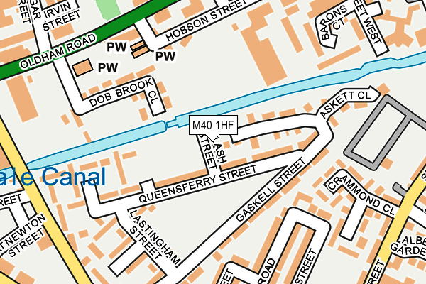 M40 1HF map - OS OpenMap – Local (Ordnance Survey)