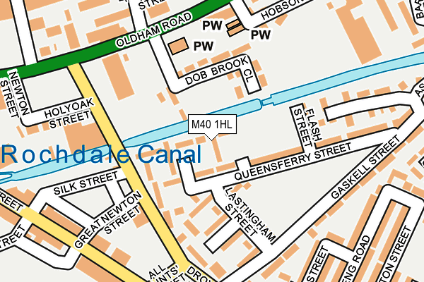 M40 1HL map - OS OpenMap – Local (Ordnance Survey)