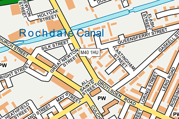 M40 1HU map - OS OpenMap – Local (Ordnance Survey)