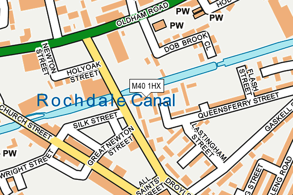 M40 1HX map - OS OpenMap – Local (Ordnance Survey)