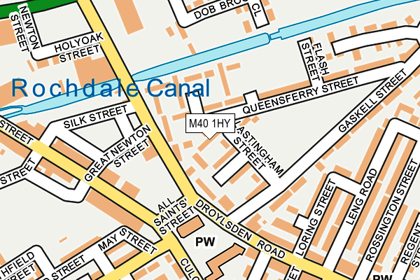 M40 1HY map - OS OpenMap – Local (Ordnance Survey)