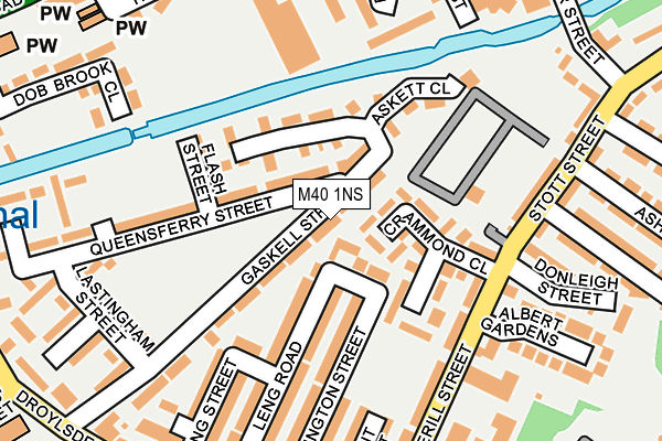 M40 1NS map - OS OpenMap – Local (Ordnance Survey)