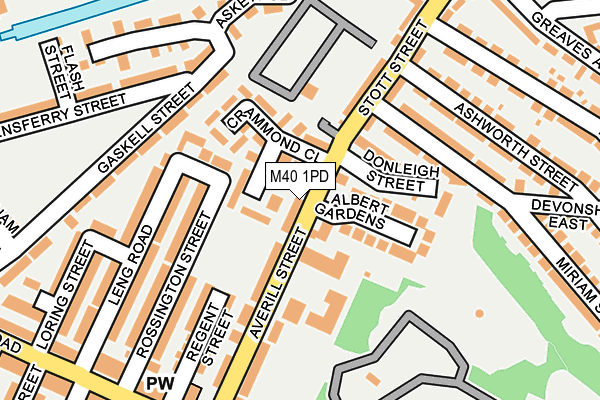 M40 1PD map - OS OpenMap – Local (Ordnance Survey)