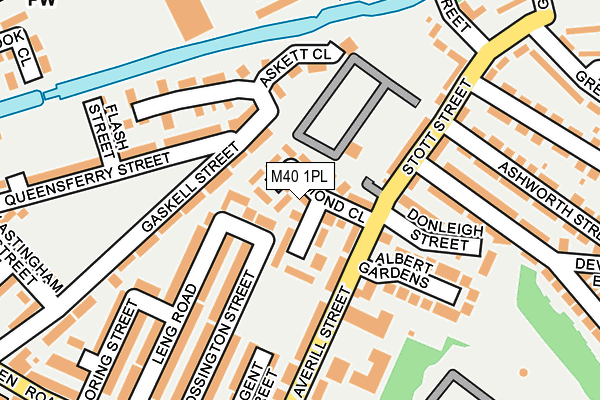 M40 1PL map - OS OpenMap – Local (Ordnance Survey)