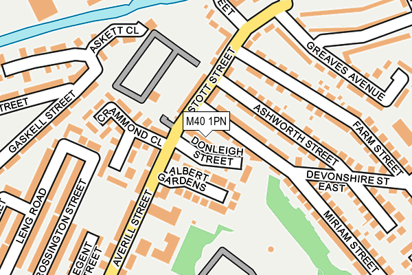 M40 1PN map - OS OpenMap – Local (Ordnance Survey)