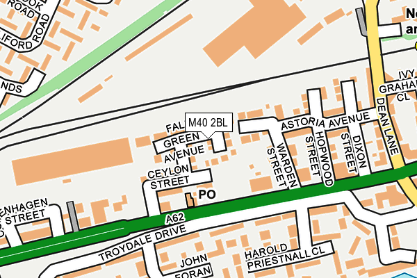 M40 2BL map - OS OpenMap – Local (Ordnance Survey)
