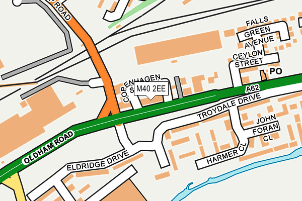 M40 2EE map - OS OpenMap – Local (Ordnance Survey)