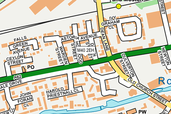 M40 2EH map - OS OpenMap – Local (Ordnance Survey)