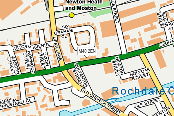 M40 2EN map - OS OpenMap – Local (Ordnance Survey)