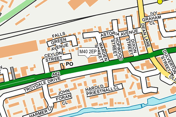 M40 2EP map - OS OpenMap – Local (Ordnance Survey)