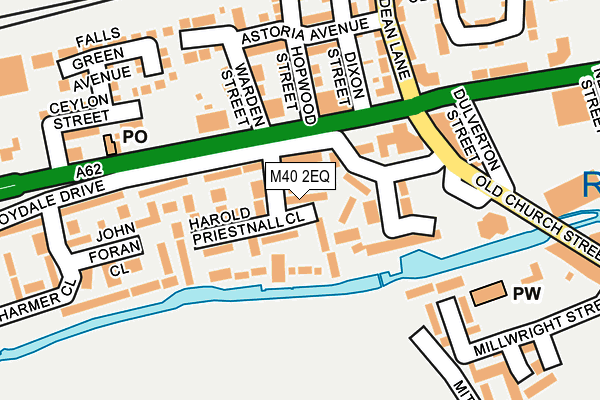 M40 2EQ map - OS OpenMap – Local (Ordnance Survey)