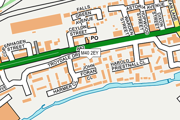 M40 2EY map - OS OpenMap – Local (Ordnance Survey)