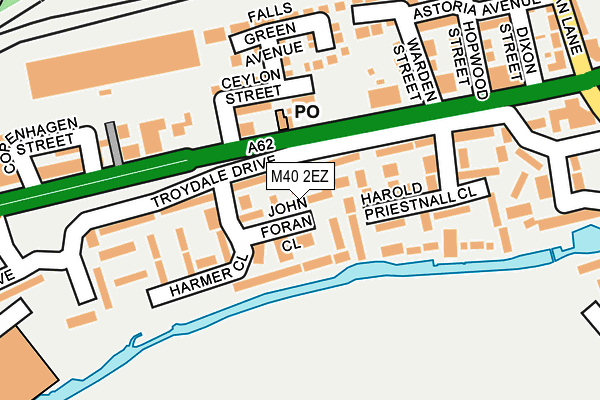 M40 2EZ map - OS OpenMap – Local (Ordnance Survey)