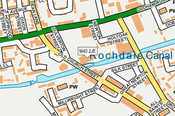 M40 2JE map - OS OpenMap – Local (Ordnance Survey)