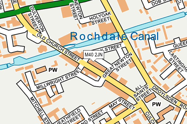 M40 2JN map - OS OpenMap – Local (Ordnance Survey)