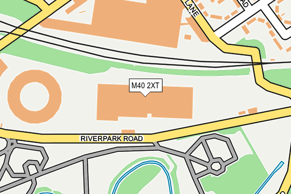 M40 2XT map - OS OpenMap – Local (Ordnance Survey)