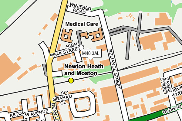 M40 3AL map - OS OpenMap – Local (Ordnance Survey)