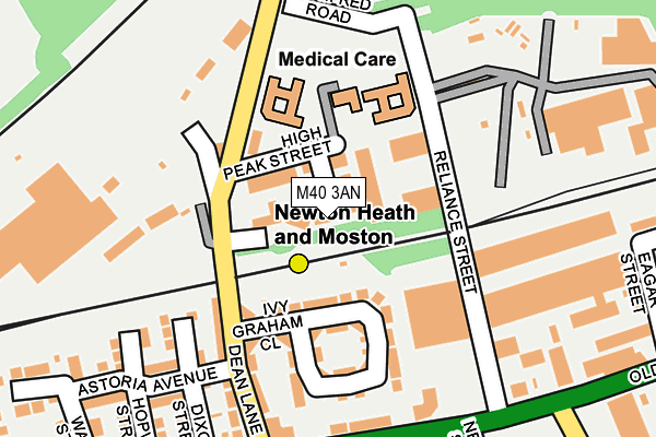 M40 3AN map - OS OpenMap – Local (Ordnance Survey)