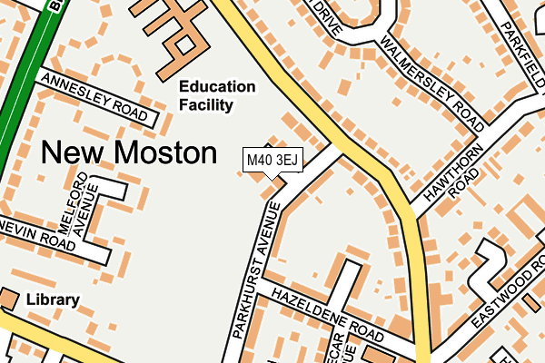 M40 3EJ map - OS OpenMap – Local (Ordnance Survey)