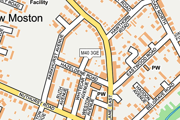 M40 3GE map - OS OpenMap – Local (Ordnance Survey)