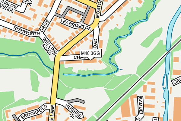 M40 3GG map - OS OpenMap – Local (Ordnance Survey)