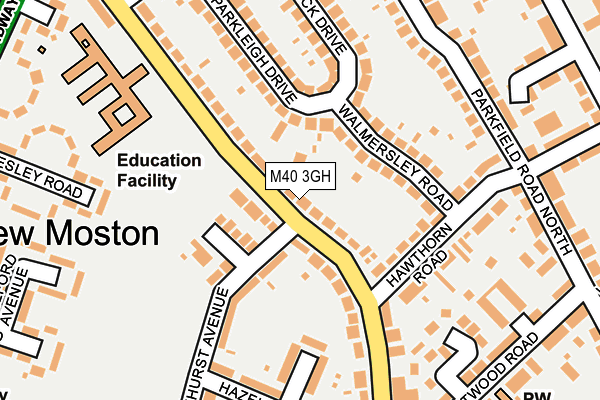 M40 3GH map - OS OpenMap – Local (Ordnance Survey)