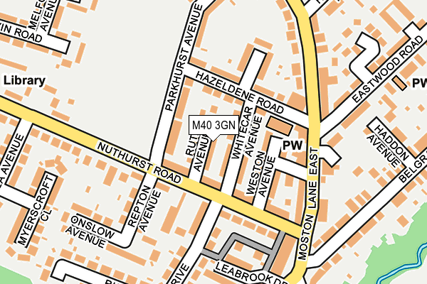 M40 3GN map - OS OpenMap – Local (Ordnance Survey)