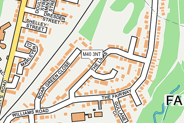 M40 3NT map - OS OpenMap – Local (Ordnance Survey)