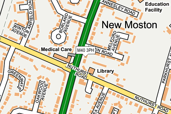 M40 3PH map - OS OpenMap – Local (Ordnance Survey)