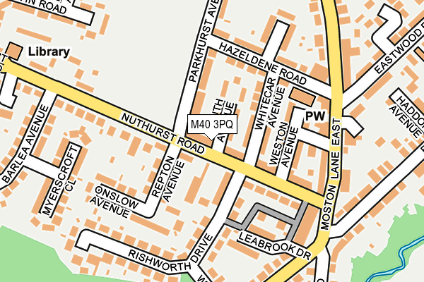 M40 3PQ map - OS OpenMap – Local (Ordnance Survey)