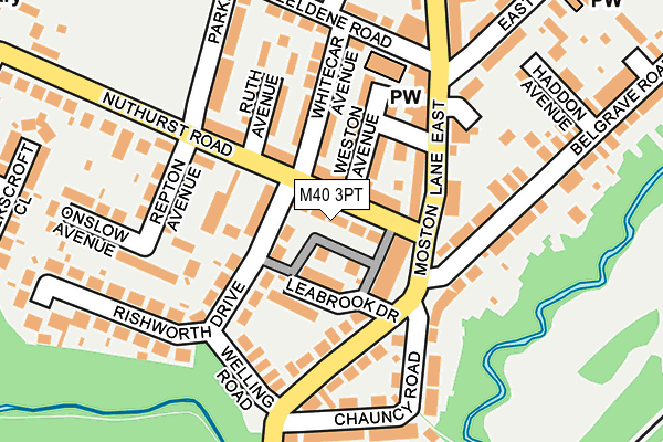 M40 3PT map - OS OpenMap – Local (Ordnance Survey)